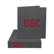 USC Trojans Charcoal 2" Arch Binder
